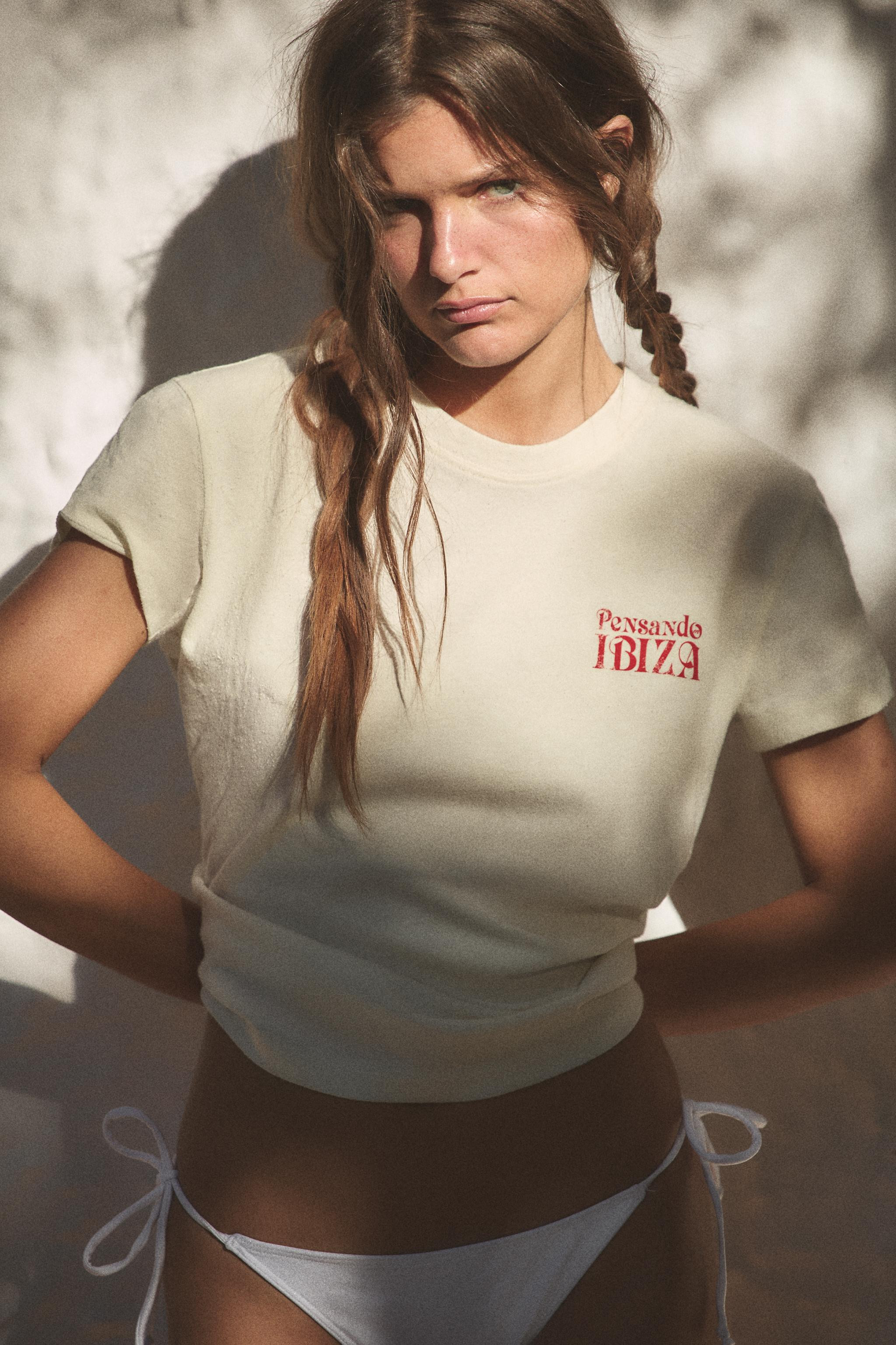 RUSTIC SLOGAN T-SHIRT | Zara UK