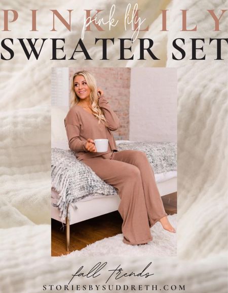 Soft and cozy sweater set from Pink Lily! 

fall outfits, travel outfit, airport outfit, fall fashion, loungewear

#sweaterset #falloutfits #traveloutfit #airportoutfit #fallfashion #pinklily #loungewear

#LTKstyletip #LTKSeasonal #LTKSale