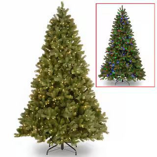 National Tree Company 7.5 ft. Downswept Douglas Fir Artificial Christmas Tree with Dual Color LED... | The Home Depot