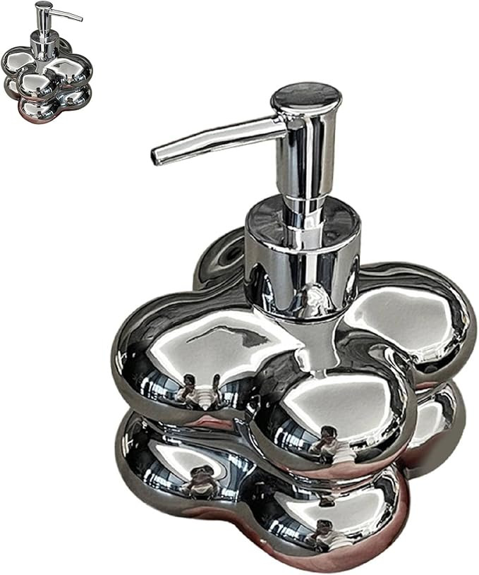 Refillable Soap Dispenser, Ceramic Shower Bottles Cloud Press Pump Bottle Dispenser Refillable Li... | Amazon (US)