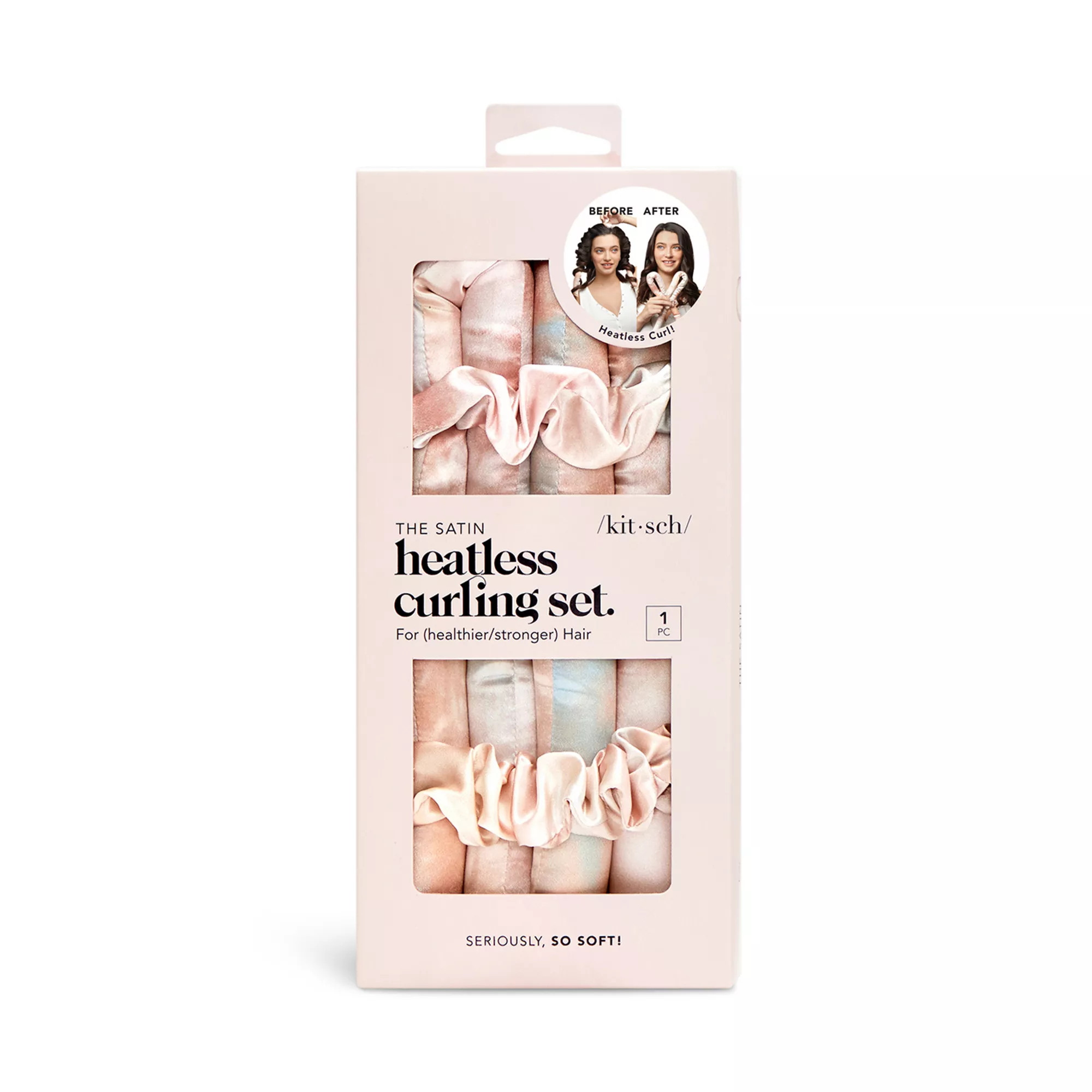 Kitsch Satin Heatless Curling Set- Sunset Tie Dye | Kohl's