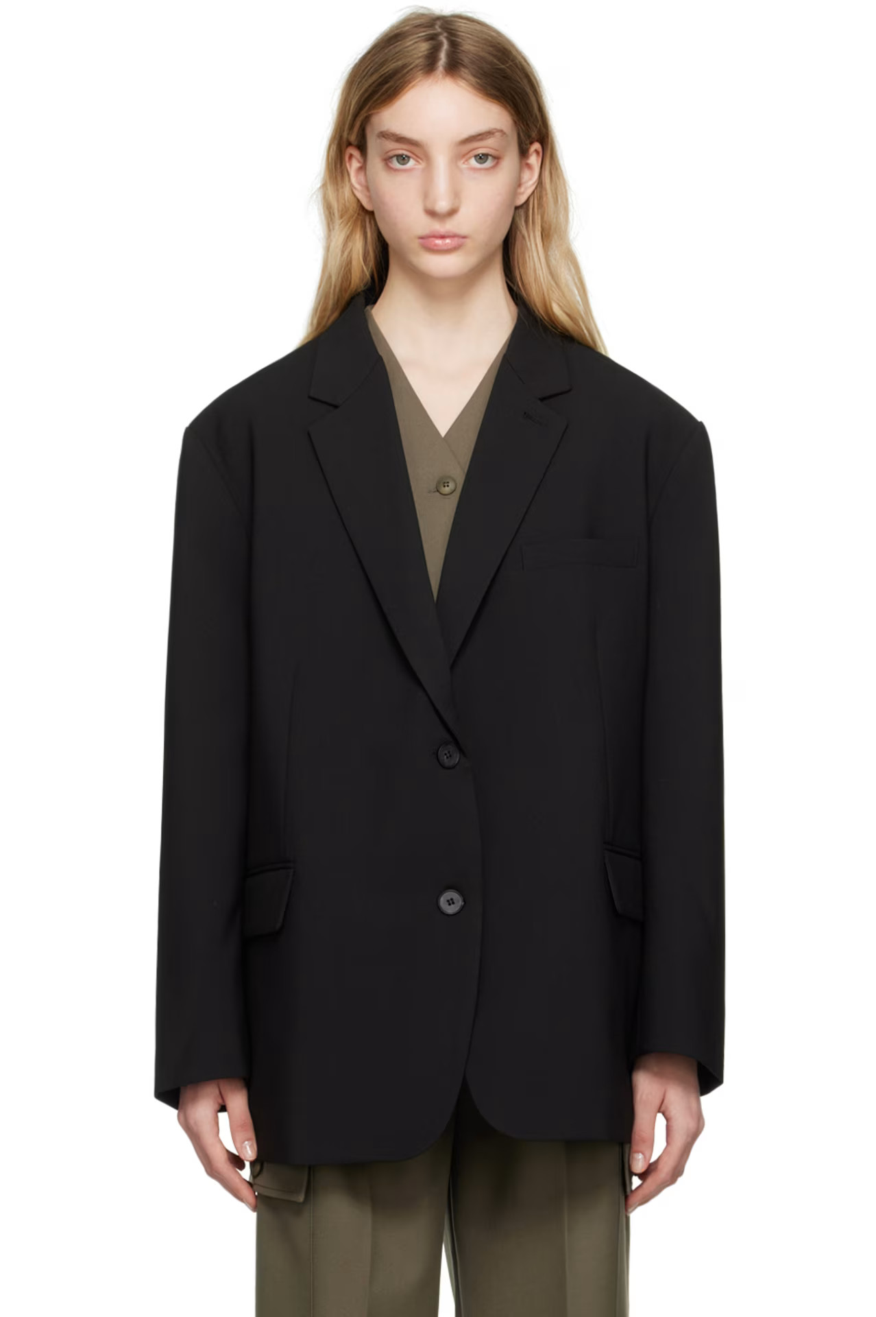 The Frankie Shop - Black Bea Blazer | SSENSE
