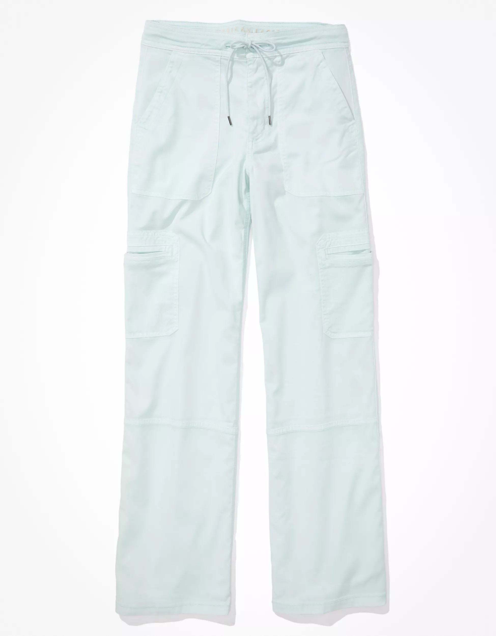 AE Dreamy Drape Stretch Super High-Waisted Baggy Wide-Leg Pant | American Eagle Outfitters (US & CA)
