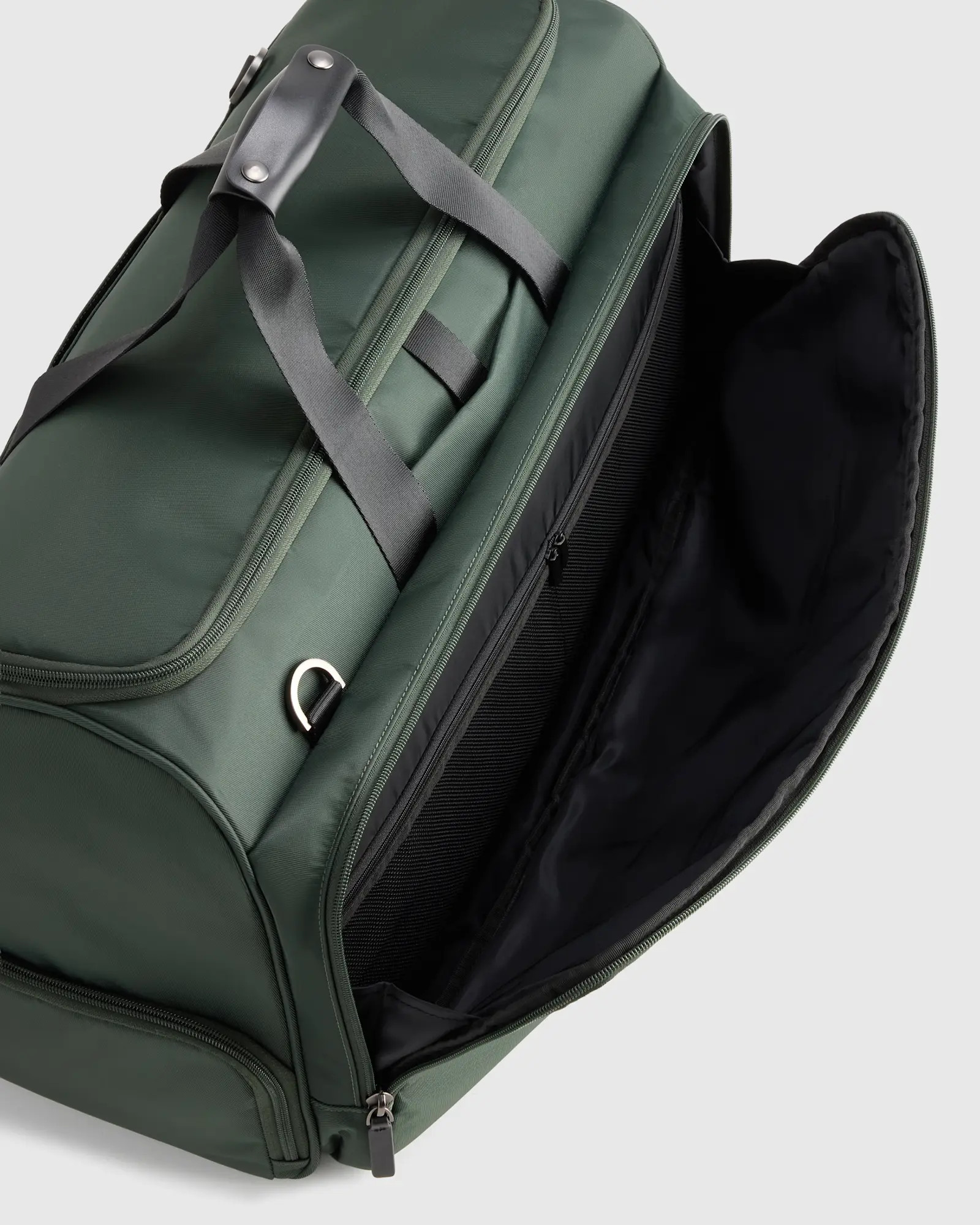 Voyage Nylon Garment Duffle in Dark Green | Quince