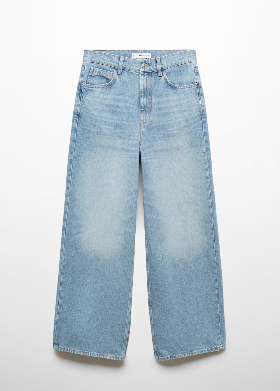 Low waist wideleg jeans -  Women | Mango USA | MANGO (US)