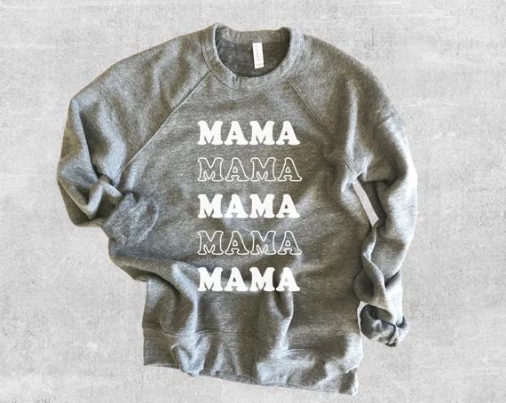 Mama Sweatshirt, Mama, Cool Mom Vibes, Mom Shirt, Cute Sweatshirt for Women, Crewneck Sweatshirt,... | Etsy (US)