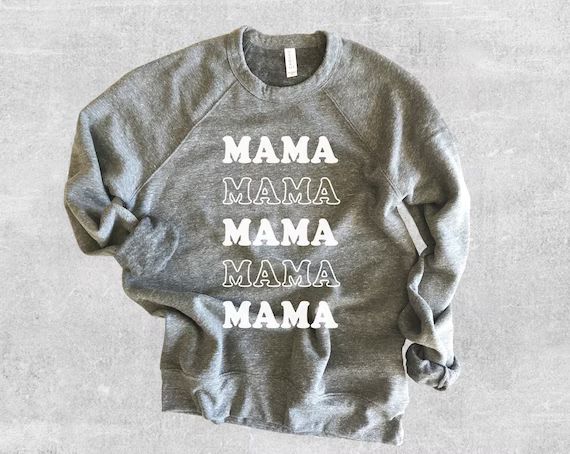 Mama Sweatshirt Mama Cool Mom Vibes Mom Shirt Cute | Etsy | Etsy (US)