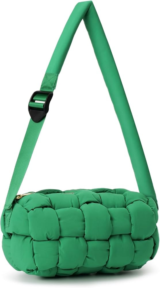 NAARIIAN Puffer Tote Bag Handmade Woven Small Shoulder Bag Lightweight Puffy Dupe Purse Trendy Ho... | Amazon (US)