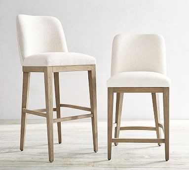 Layton Upholstered Bar & Counter Stools | Pottery Barn (US)