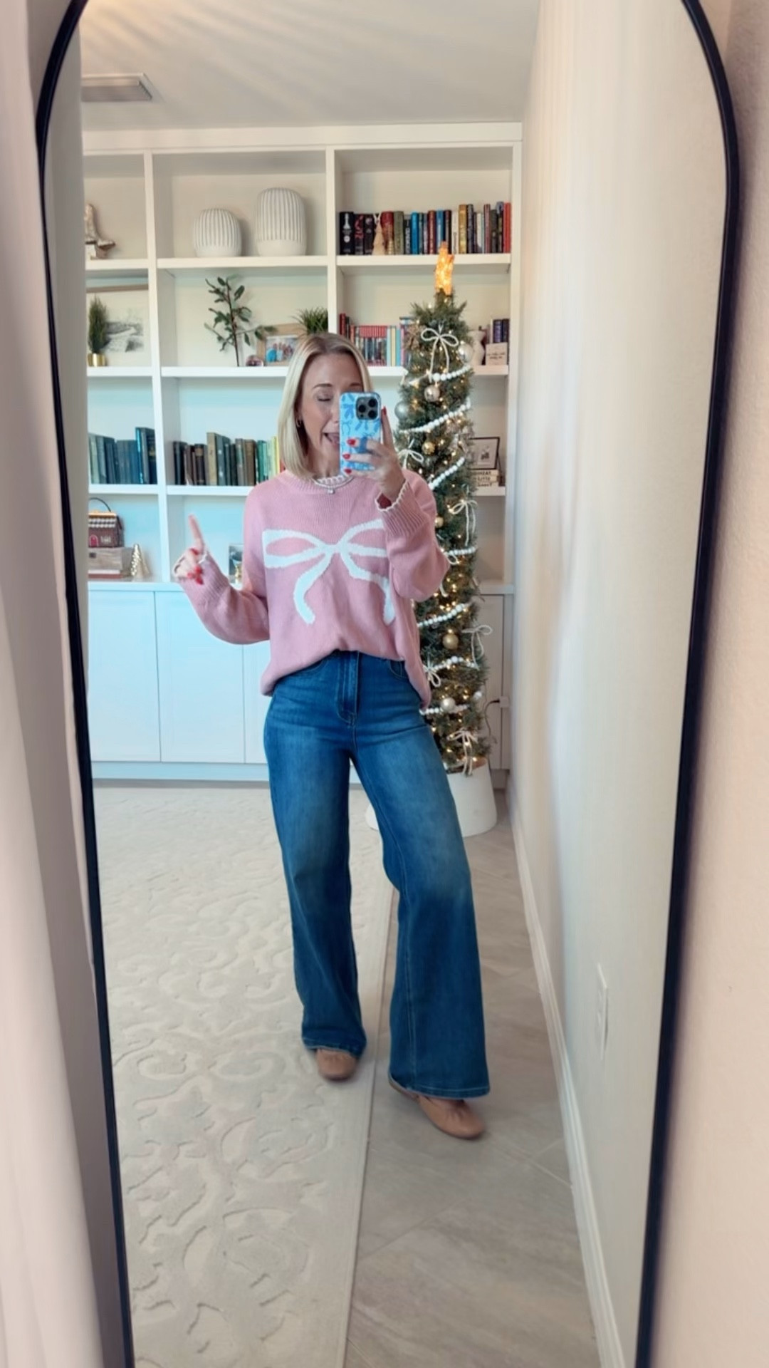 Target - new (pink) arrivals • Bow sweater - size small. • Wide leg jeans - size 25.

 

#LTKOver40 #LTKSeasonal #LTKFindsUnder50