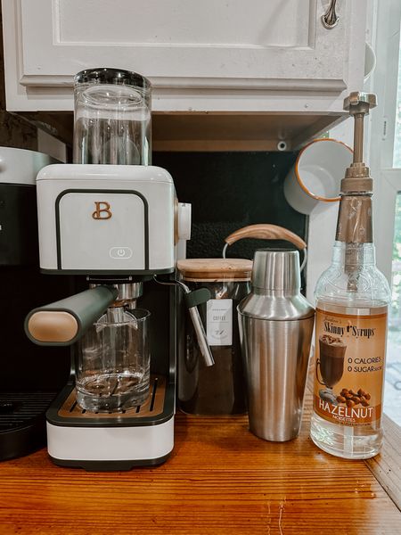 ESPRESSO MACHINE BY BEAUTIFUL BY DREW FROM WALMART!!! @walmart the cutest aesthetic most affordable espresso machine! Has frother and does 2 shots at a time! My whole at home coffee set up. I absolutely LOVE the beautiful by drew line from Walmart!!! 

#LTKSeasonal #LTKxWalmart #LTKHome