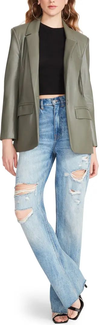 Singled Out Faux Leather Blazer | Nordstrom