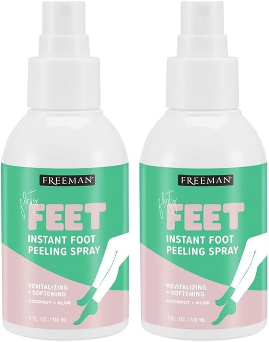 Freeman Flirty Feet Coconut and Aloe Instant Peeling Foot Spray for Dry Feet, Softening Foot Peel... | Amazon (US)
