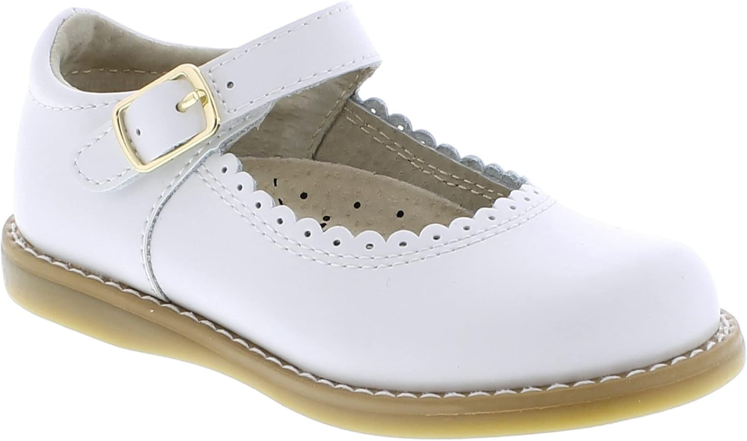 FOOTMATES Baby-Girl's Allie (Infant/Toddler/Little Kid) Mary Jane Flat | Amazon (US)