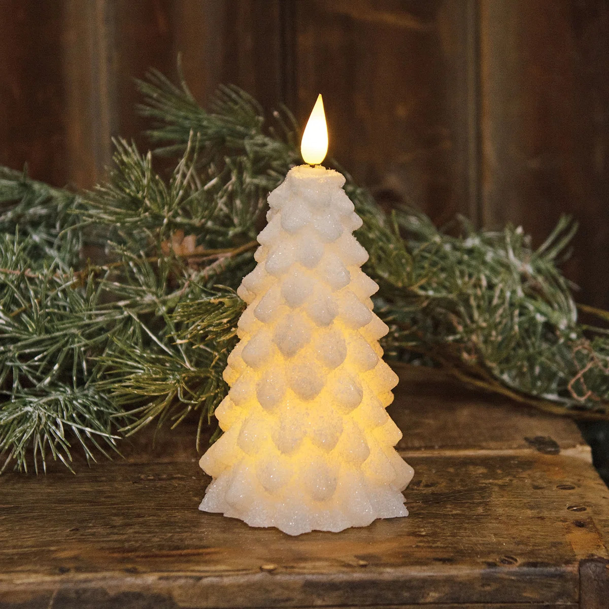 +Small White LED Christmas Tree Candle - 6.25 in tall | Wayfair North America