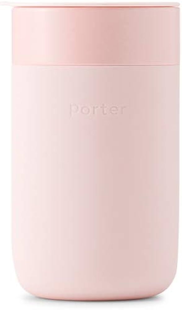 W&P Porter Ceramic Mug w/ Protective Silicone Sleeve, Blush 16 Ounces | On-the-Go | No Seal Tight... | Amazon (US)