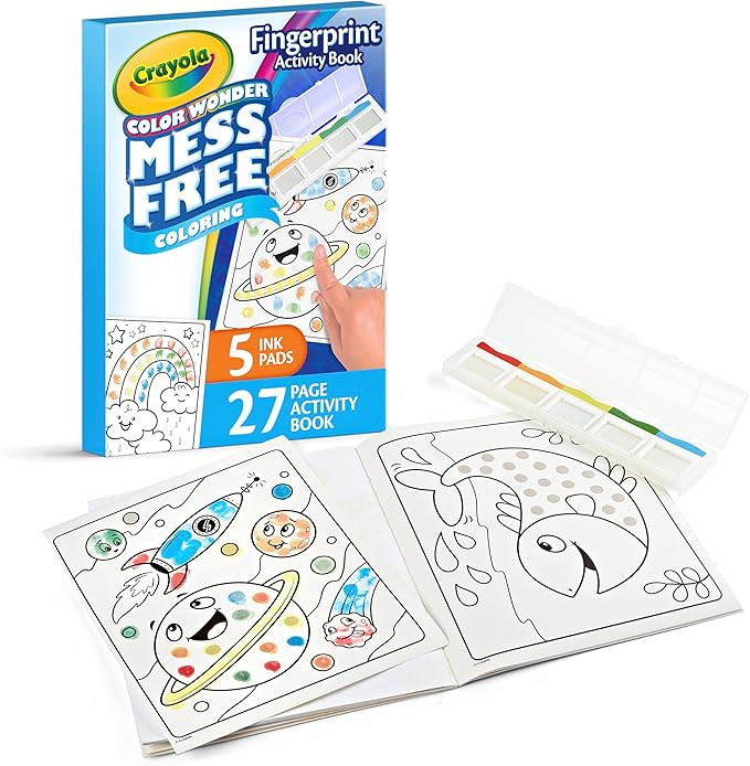Crayola Color Wonder Mess Free Fingerprint Ink Painting Activity Set, Toddler Finger Painting Alt... | Amazon (US)