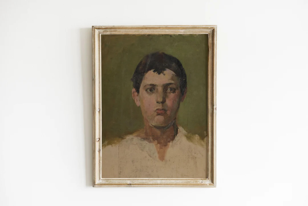 Portrait of a Boy | Printable Vintage Oil Painting | Digital Vintage Portrait | Antique Art | Tra... | Etsy (US)