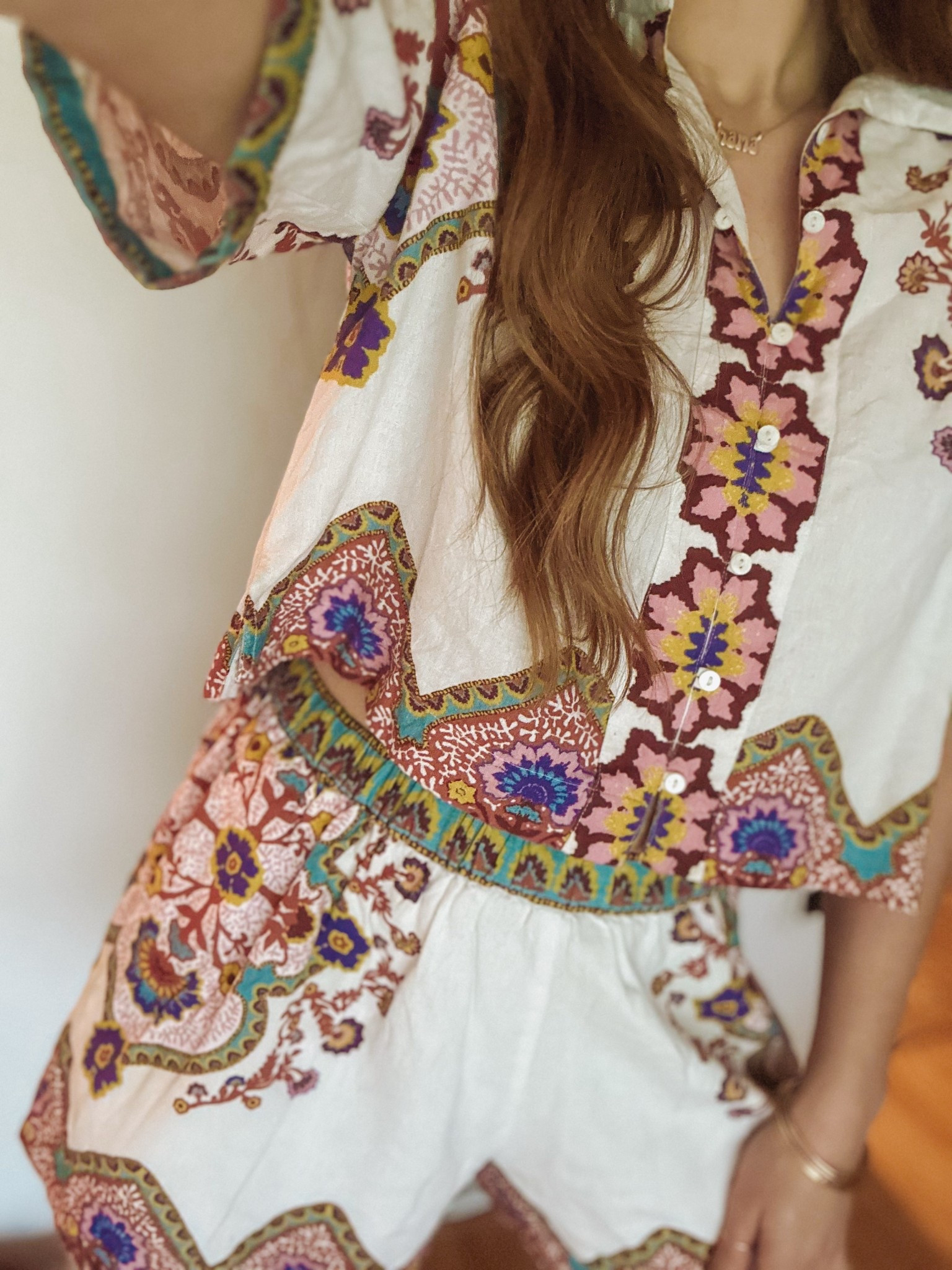 100% Cotten set, obsessed with this pattern from Cleobella.
Top is an XSmall
Shorts are a Small
Picked this set up last spring at one of my favorite boutiques in Florida.

#LTKSeasonal #LTKTravel