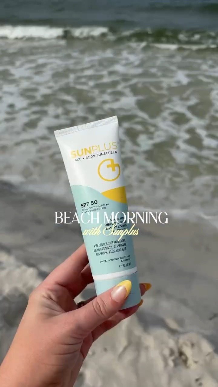 a vacation + everyday must have! @sunplusca 🫧🐚🧴 say SUN for 🔗’s - we’ve been using their products for the last few years and they’ve truly become my favorite suncare line☀️ so nourishing on my skin & reef safe! 🪸 use code KENZIE20 for 20% off!