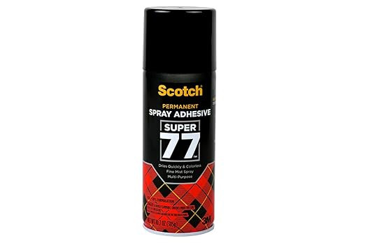 Scotch Super 77 Multipurpose Adhesive Spray, Bonds to Fabric, Cardboard, Plastic, Metal, Wood, Fe... | Amazon (US)