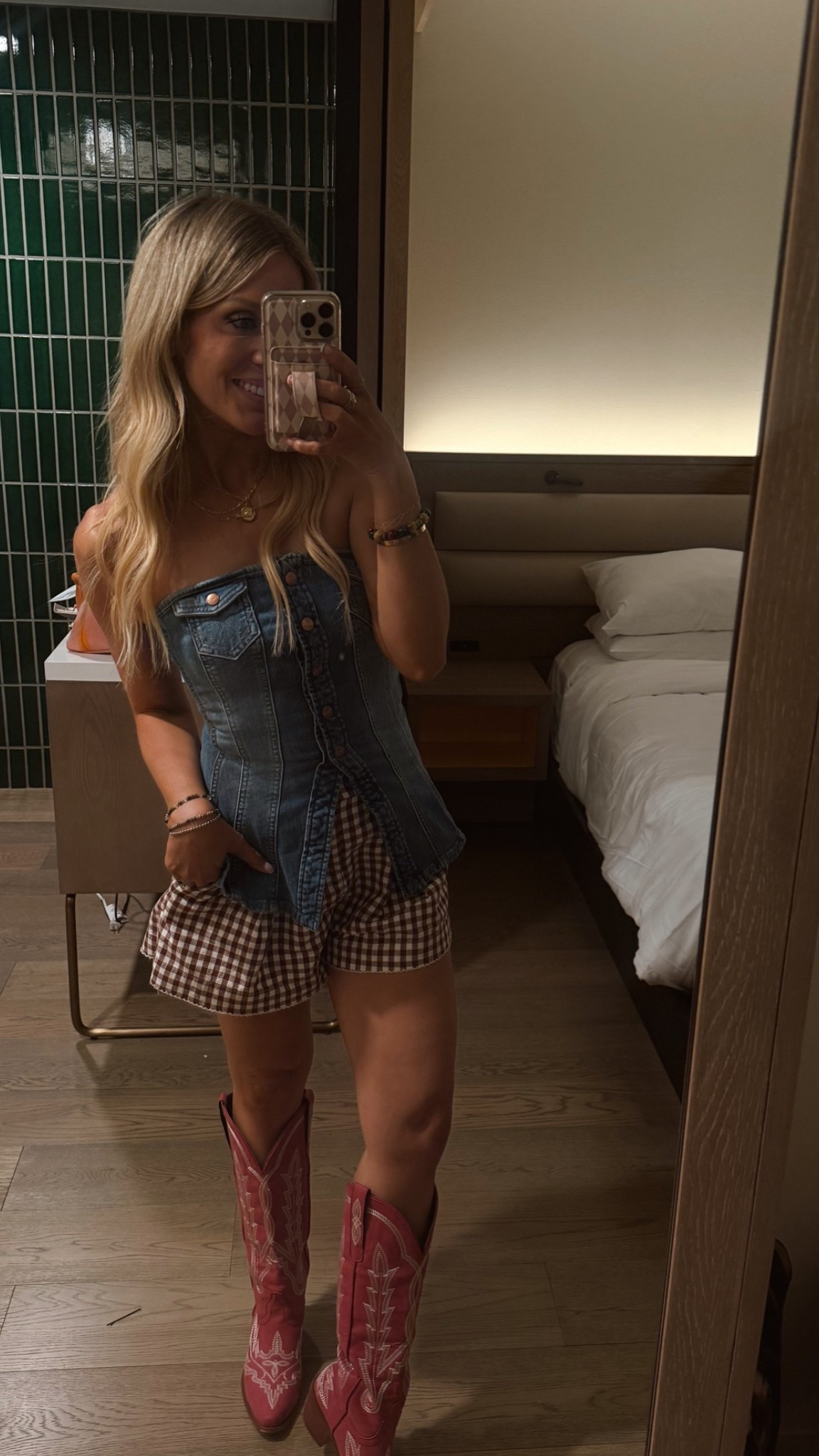 Nashville fit for CMA fest but would work great for a country concert or festival too! Obsessed with these amazon red boots. 😍♥️

#LTKgrwm #LTKootd #LTKTravel