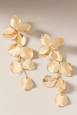 Shashi Ruellia Floral Drop Earrings | Anthropologie (US)