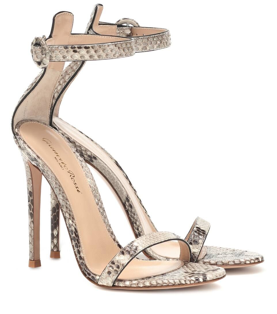 Sandalen aus Schlangenleder | Mytheresa (DACH)