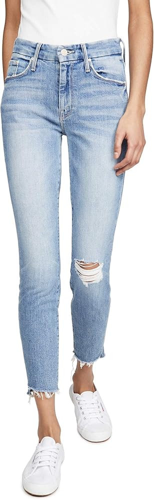 MOTHER Women's The Looker Ankle Step Fray Jeans | Amazon (US)