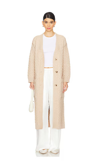 Emberly Cardigan in Oatmeal | Revolve Clothing (Global)