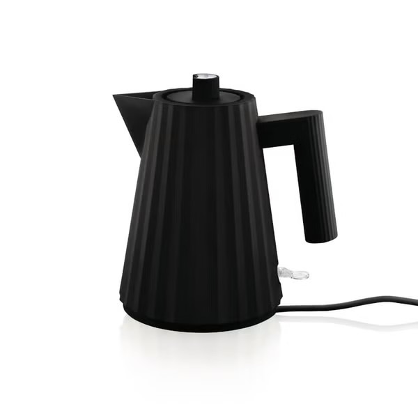 Alessi Electric Kettle - Plisse Black - 1L | The Hut (UK)