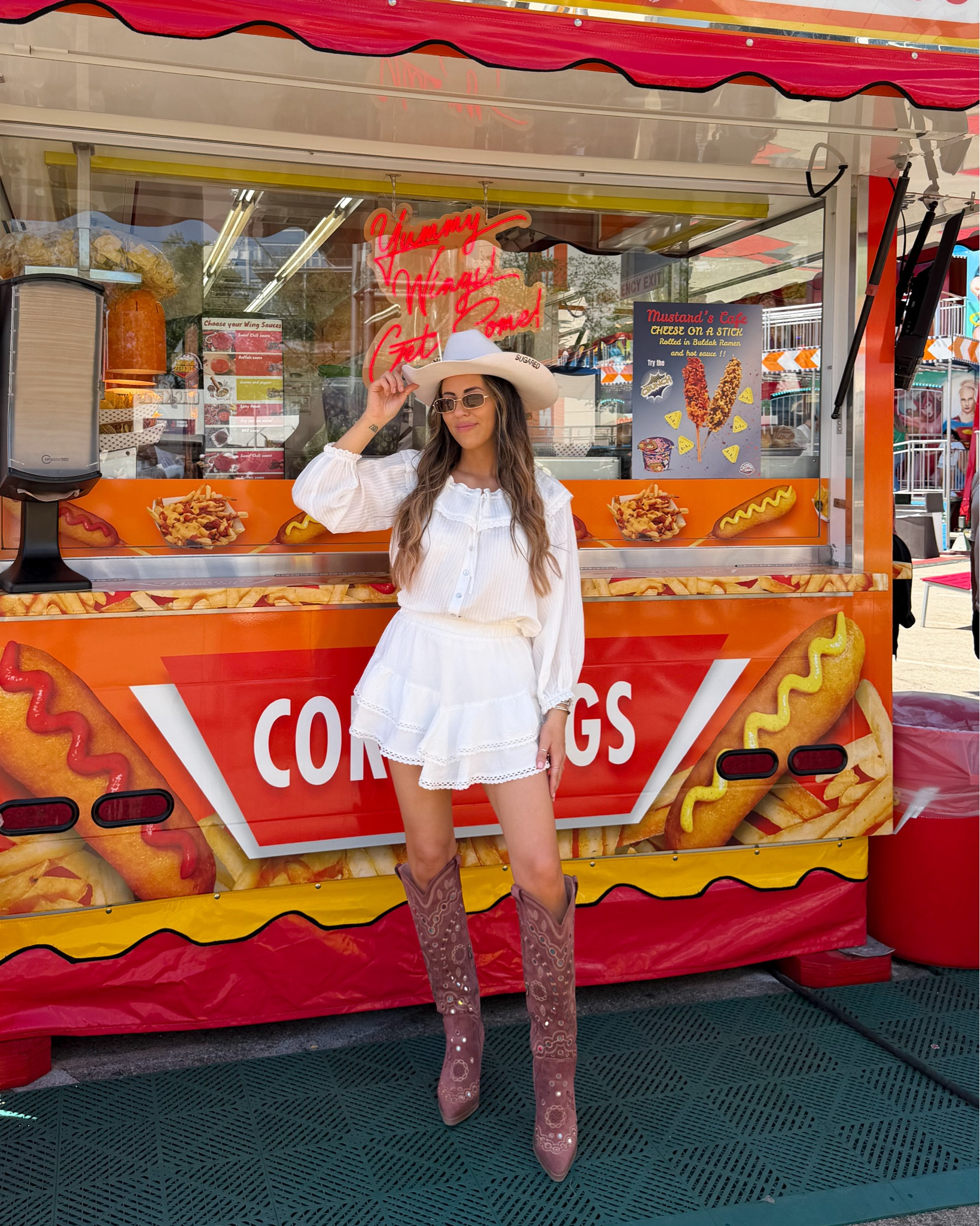 Houston rodeo outfit (wearing size small in my top and skort)🎡🎟️

#LTKgrwm #LTKootd #LTKFestival