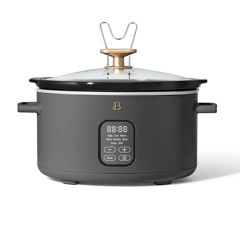 Beautiful 6 Quart Programmable Slow Cooker, Oyster Grey by Drew Barrymore - Walmart.com | Walmart (US)