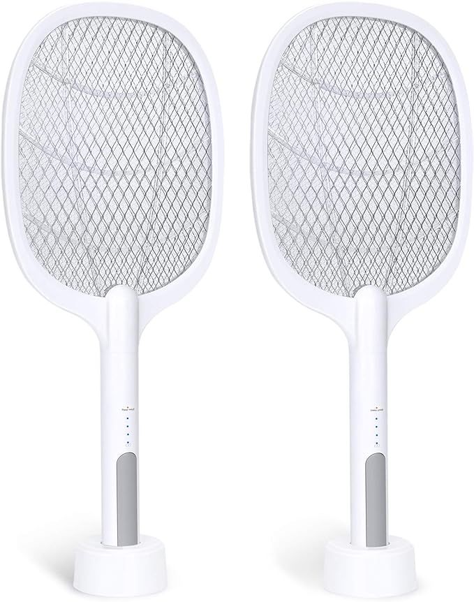 Bug Zapper Racket, 3000V High Powered Mosquito Killer with Super-Bright LED Light to Zap in The D... | Amazon (US)