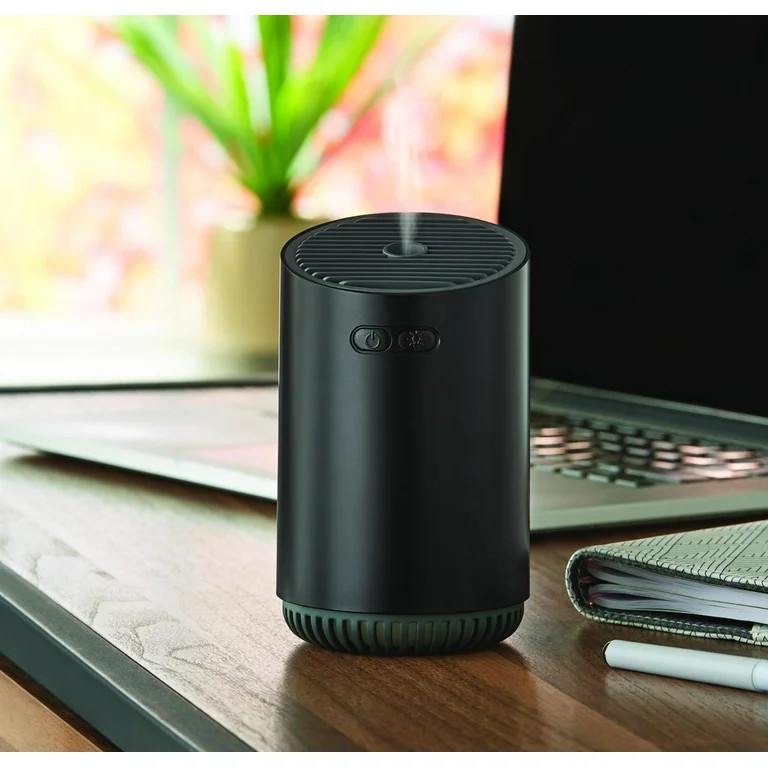 Mainstays Brand Rechargeable Cool Mist Travel Humidifier 320 ml with 7-color LED Lights, MHD-02BL... | Walmart (US)