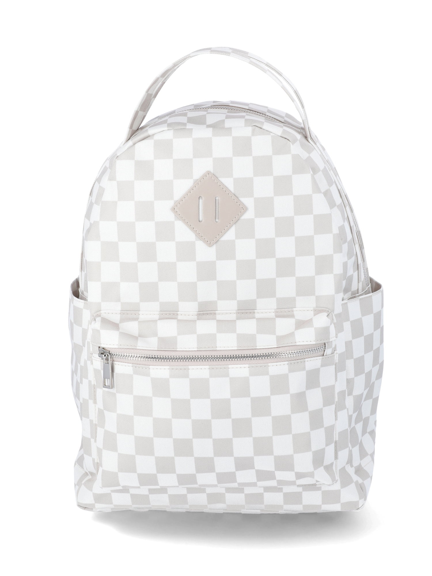 No Boundaries Dome Backpack, Tan Checker, Women’s | Walmart (US)