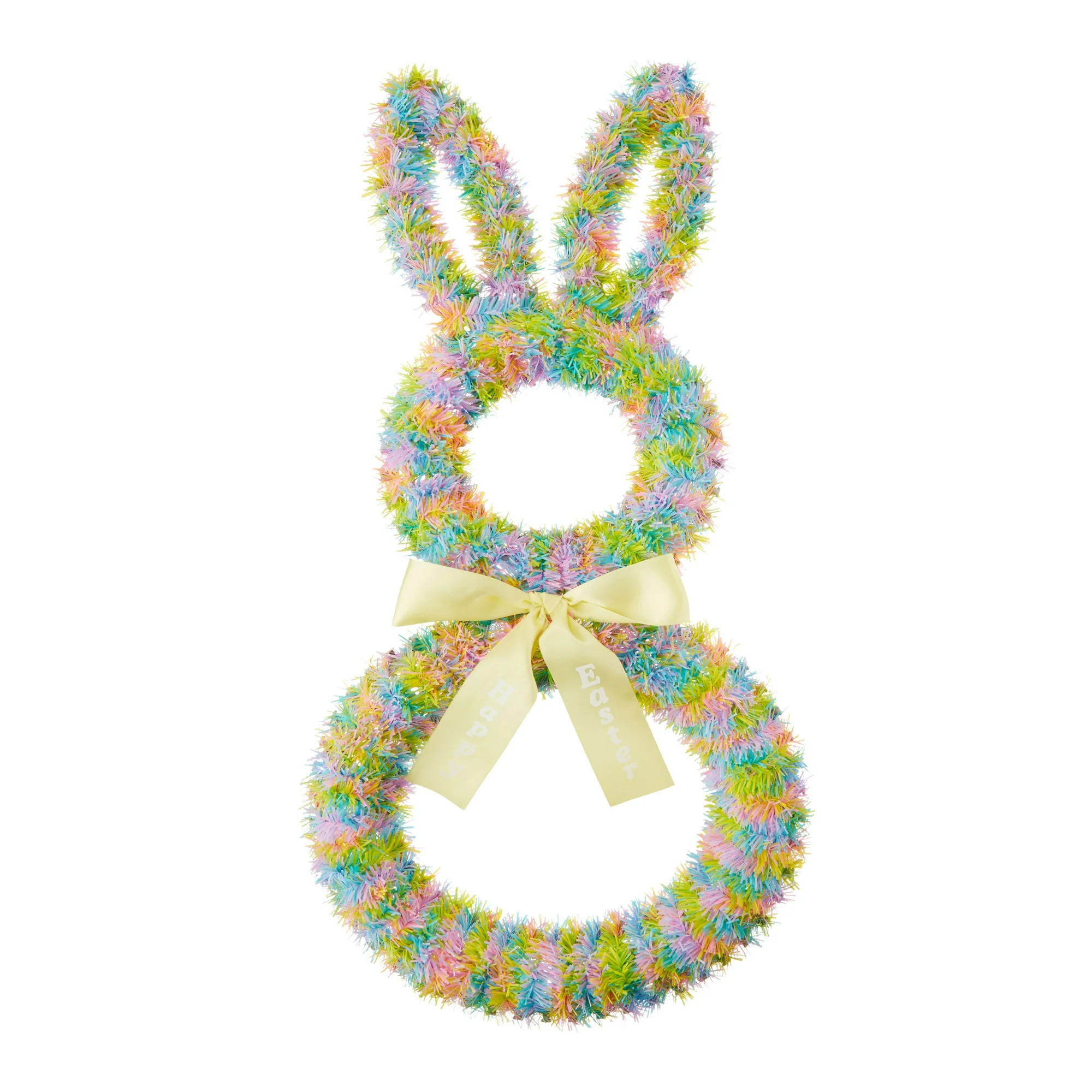 Easter Pastel Bunny Wreath, 22 in, by Way To Celebrate | Walmart (US)