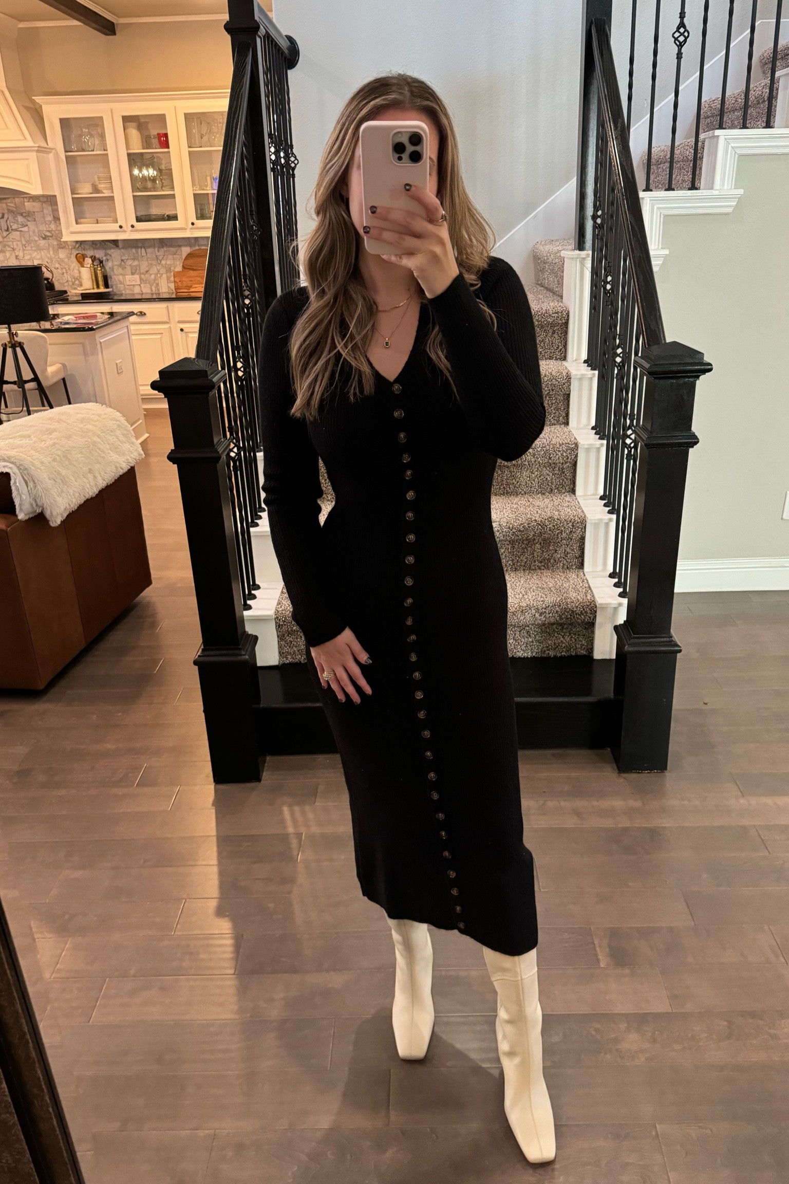 Tony Bianca boots paired with this LPA sweater dress 

#LTKSeasonal #LTKShoeCrush