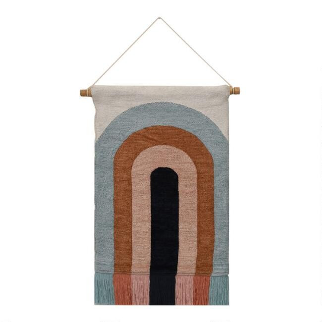 Abstract Rainbow Woven Wall Hanging | World Market