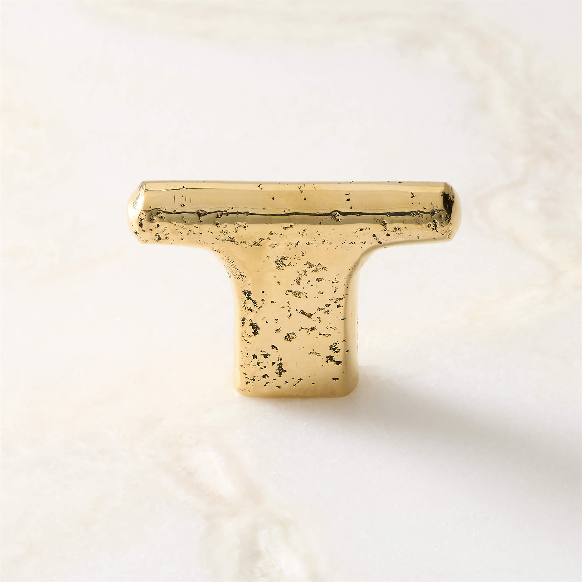 Somerset Unlacquered Brass Cabinet Knob 1.5" + Reviews | CB2 | CB2