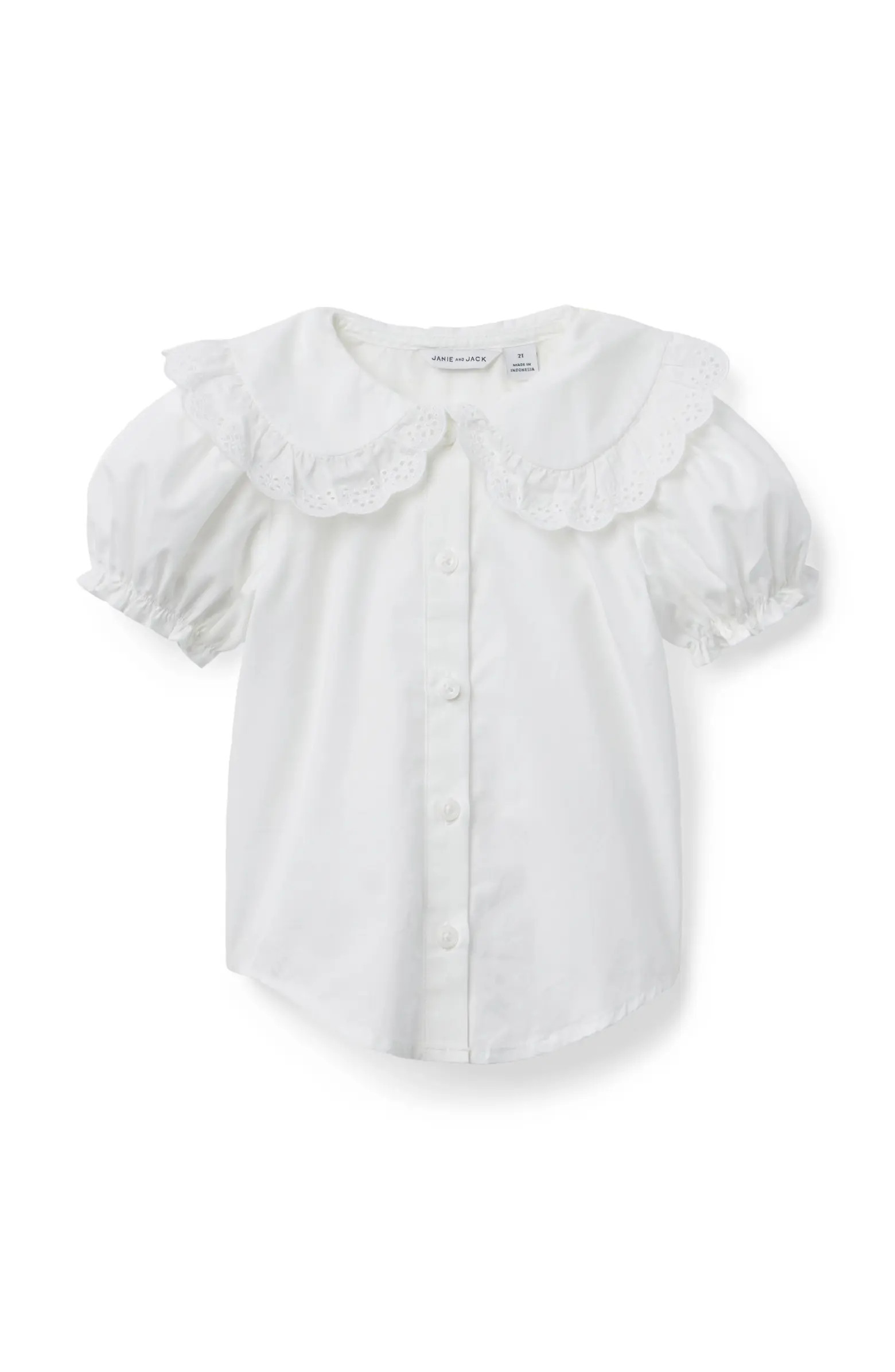 Lace Trim Collar Top | Nordstrom