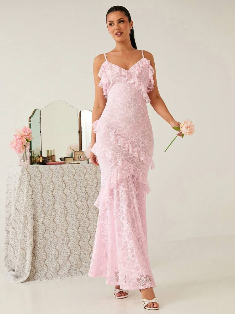 Spring Summer Lace Slip dress  | SHEIN