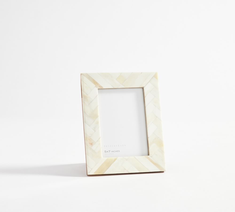 Nadia Bone Frames, 5"x7" Overall - Ivory | Pottery Barn (US)