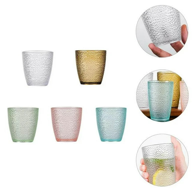 Unbreakable Acrylic Glass Set - 8oz Transparent Plastic Cups for Hot/Cold Drinks - Stackable Fall... | Walmart (US)
