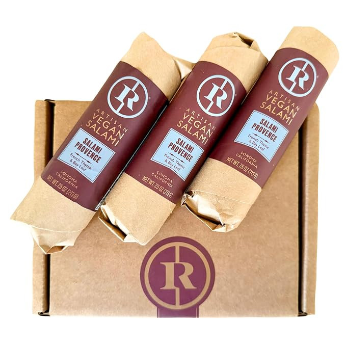 Renegade Foods Artisan Vegan Salami | 3 Pack | Provence | High Protein, Low Sugar, Seitan, Non-GM... | Amazon (US)