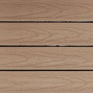 NewTechWood UltraShield Naturale 1 ft. x 1 ft. Quick Deck Outdoor Composite Deck Tile in Canadian Ma | The Home Depot