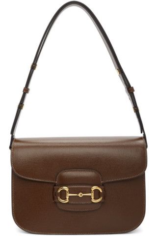 Brown 'Gucci 1955' Horsebit Bag | SSENSE
