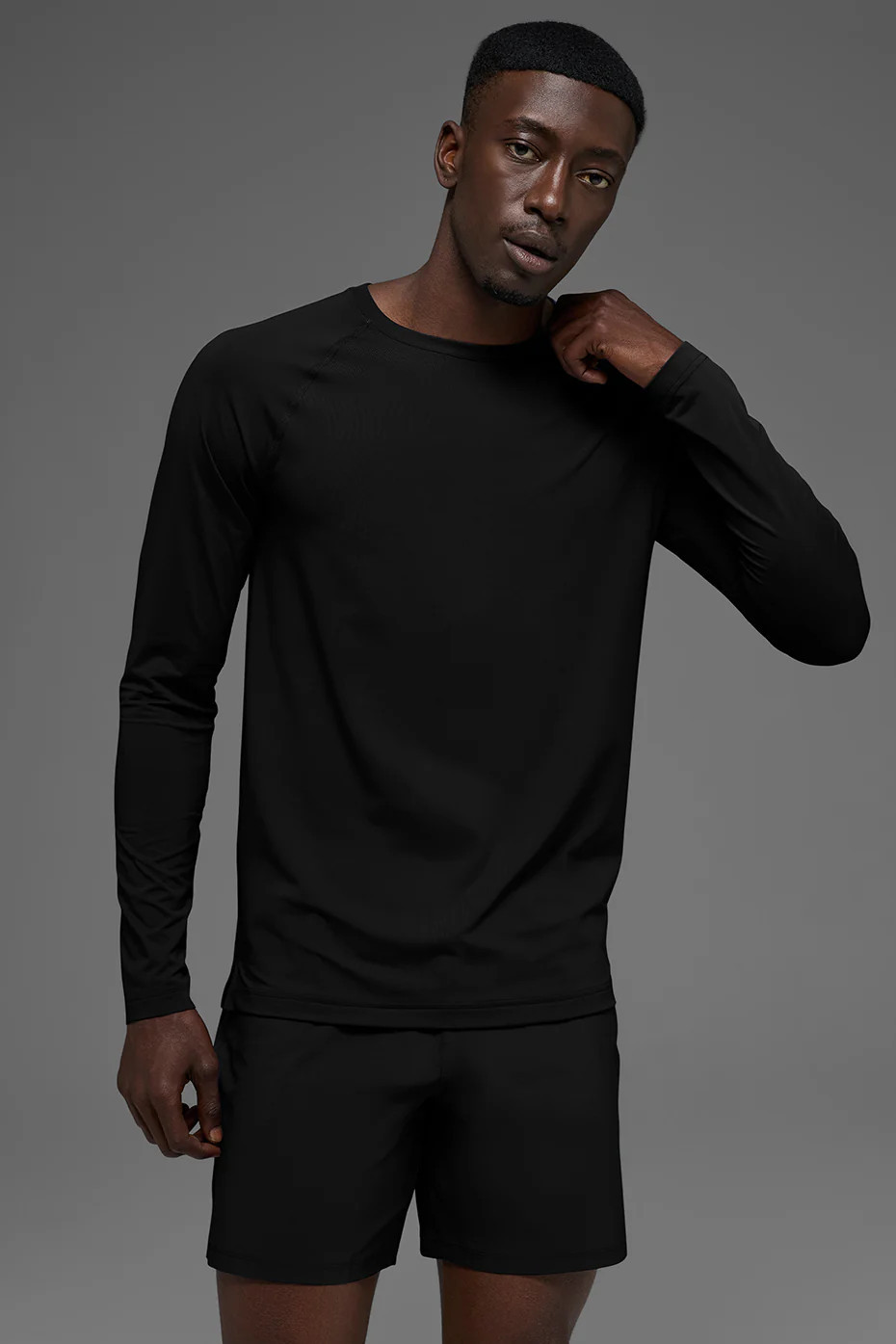 ALO | Idol Crewneck Long Sleeve Top in Black, Size: Small | Alo Yoga (US)
