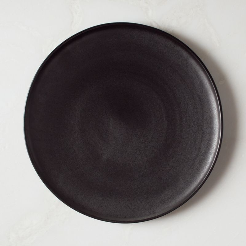 Dolce Black Dinner Plate | CB2 | CB2