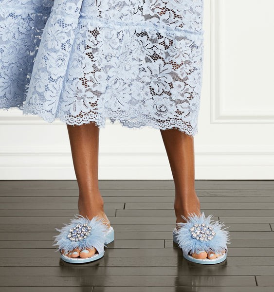 The City Slide - Blue Feathers | Hill House Home